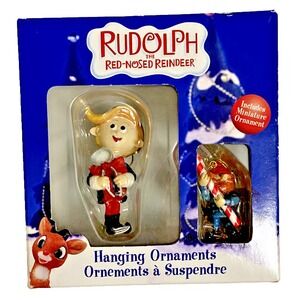 Rudolph The Red-Nosed Reindeer HERMEY‎ Hanging Ornament YUKON Miniature Ornament